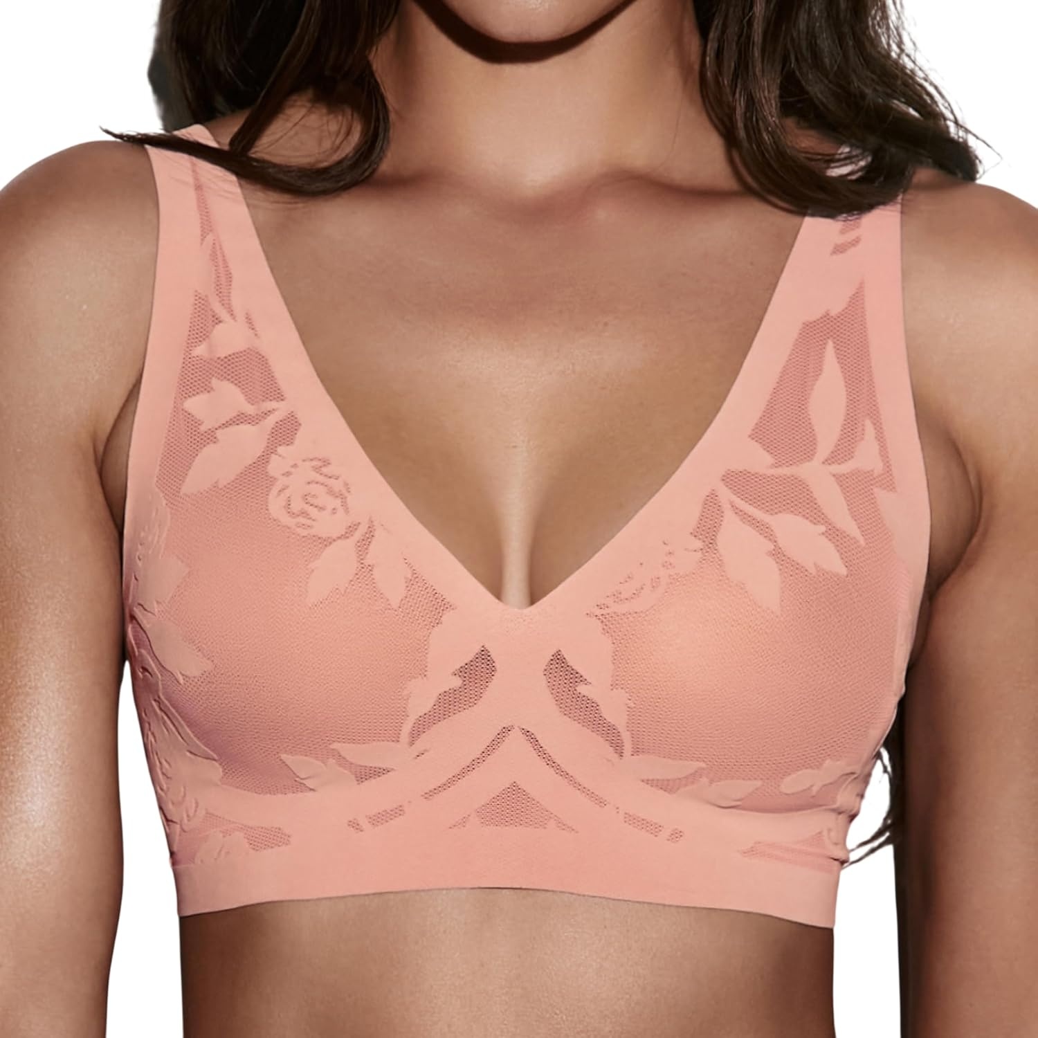 image:imageEBY Sheer Bralettes for Women Seamless and Wireless Mesh Bralette Back Smoothing Bras for WomenMadam Bisou