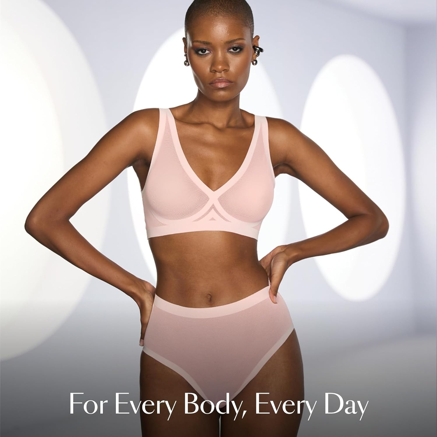 image:imageEBY Sheer Bralettes for Women Seamless and Wireless Mesh Bralette Back Smoothing Bras for WomenMurex Shell