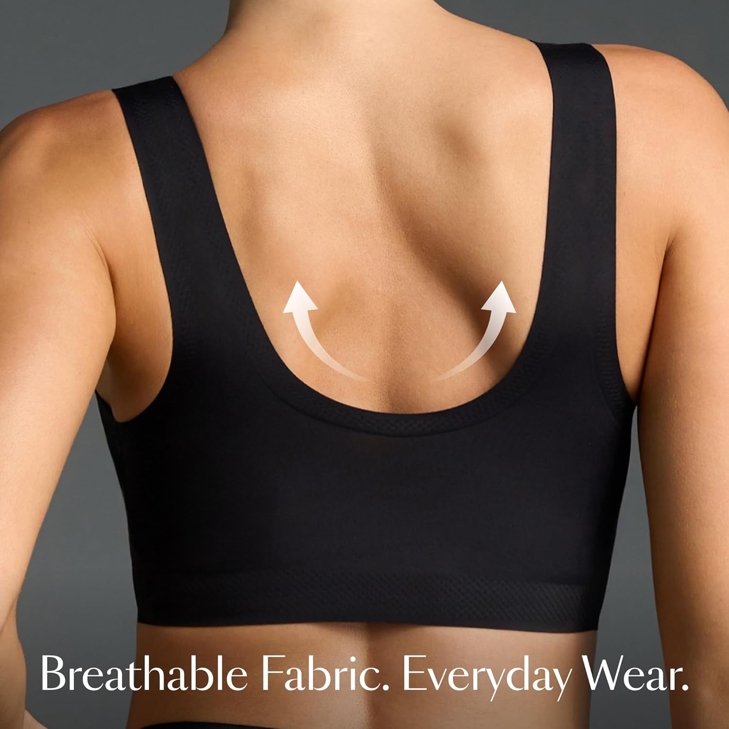image:imageEBY Wireless Bralette Bras for Women Seamless and Wireless with Wide Comfort StrapsBlack