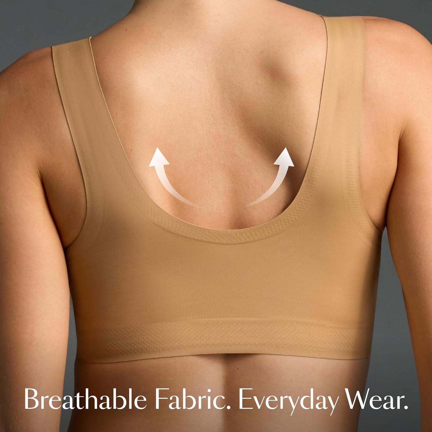 image:imageEBY Wireless Bralette Bras for Women Seamless and Wireless with Wide Comfort StrapsSunkissed
