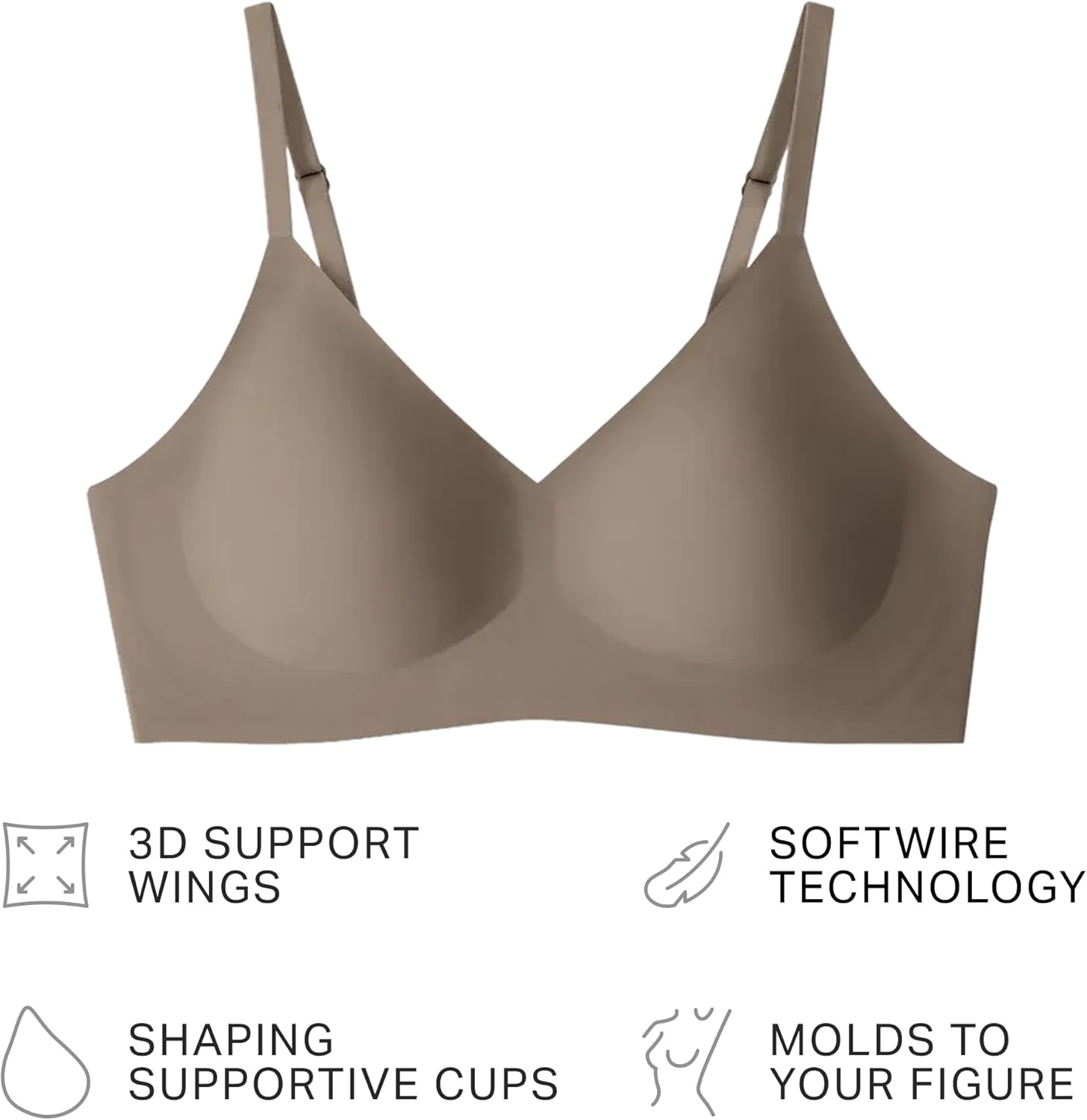 image:imageEBY Womens Seamless Relief Bra with Adjustable StrapsFallen Rock