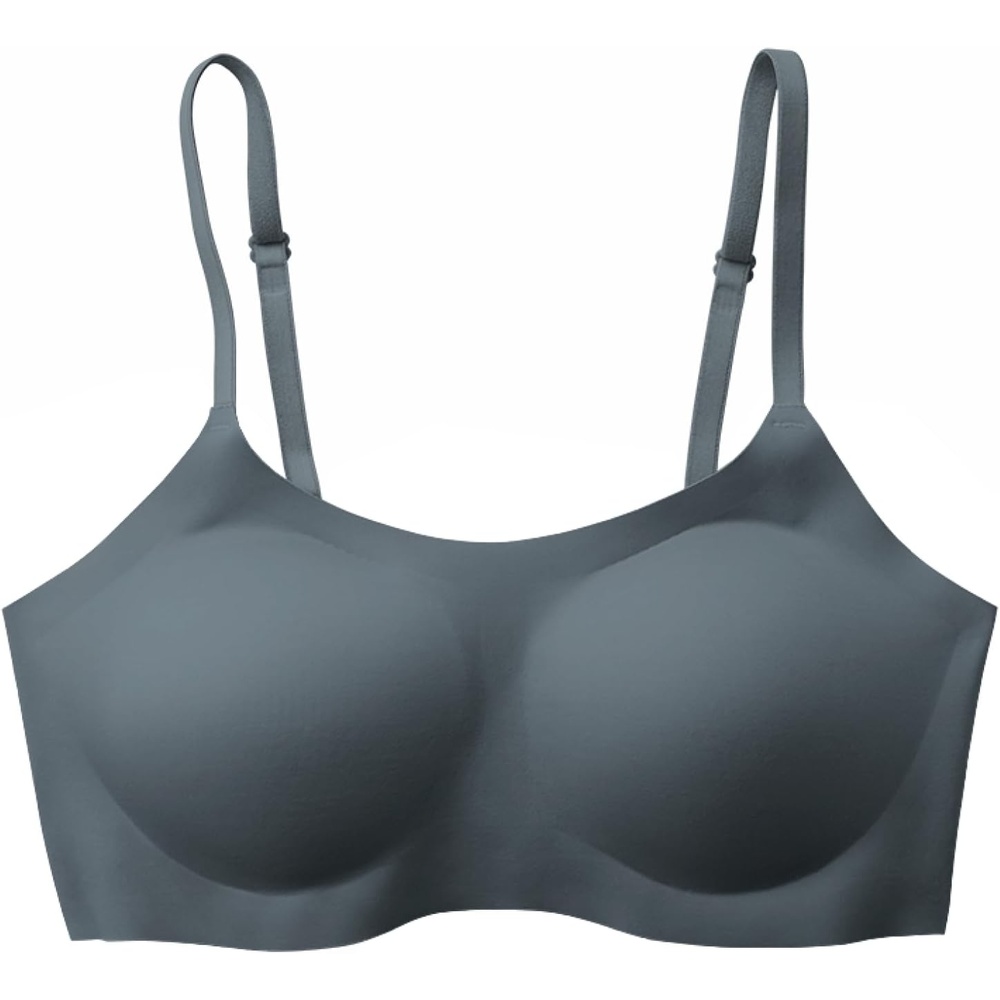 image:imageEBY Seamless Support Bralette with Adjustable Straps Bralettes for Women Wireless Bra for WomenDark Slate