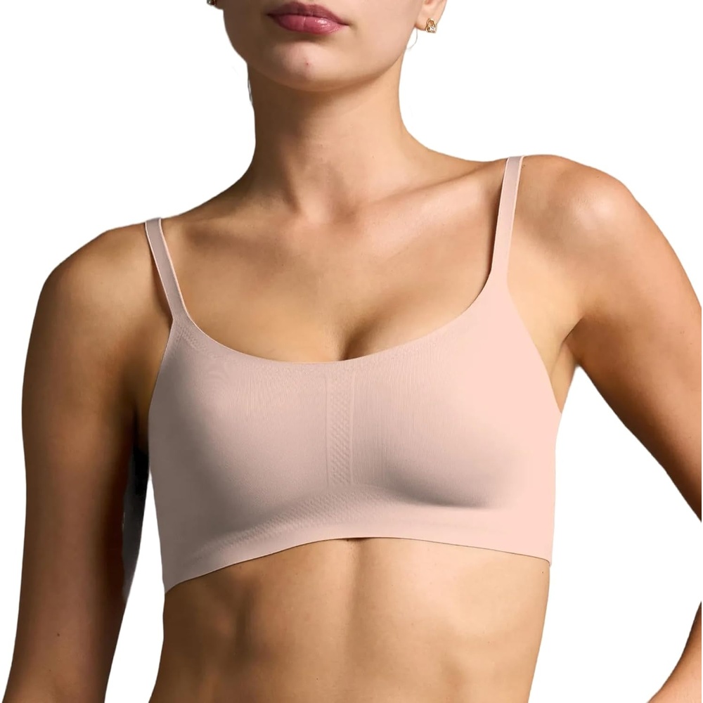 image:imageEBY Seamless Support Bralette with Adjustable Straps Bralettes for Women Wireless Bra for WomenNude