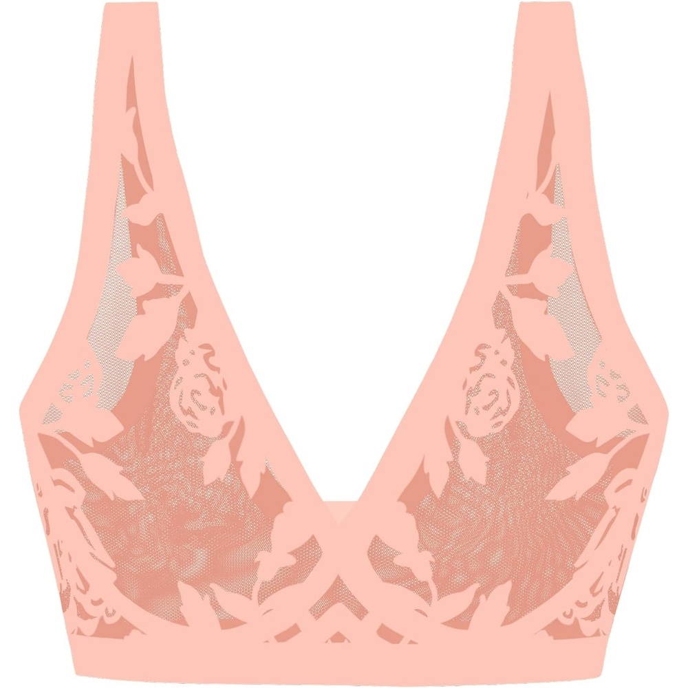image:imageEBY Sheer Bralettes for Women Seamless and Wireless Mesh Bralette Back Smoothing Bras for WomenMadam Bisou