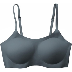 image:imageEBY Seamless Support Bralette with Adjustable Straps Bralettes for Women Wireless Bra for WomenDark Slate