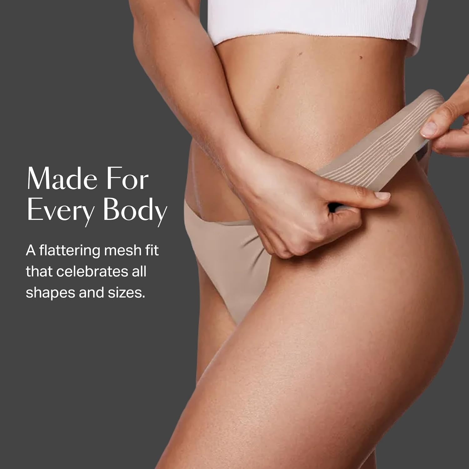 image:imageEBY Seamless High Waisted Thong Womens Underwear Seamless Panty for Women Comfortable No Show Underwear XL Nude