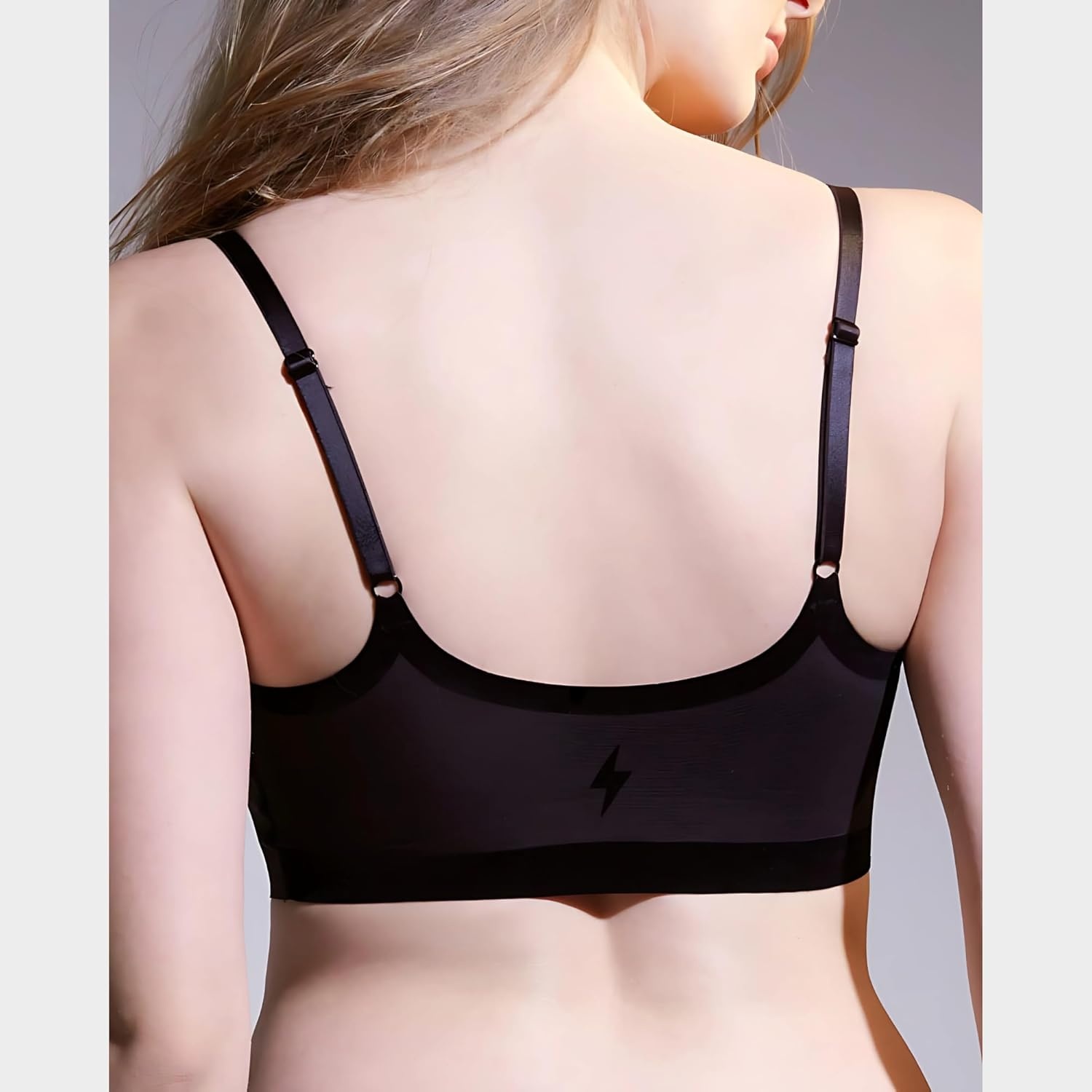 image:imageEBY Seamless Support Bralette with Adjustable Straps Nude and Black XLarge