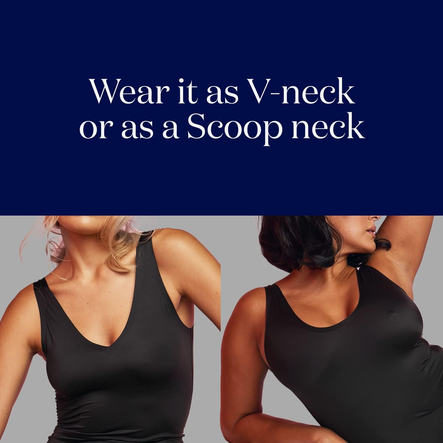 image:imageEBY Seamless Womens Tank Camisole Shapewear Tank Tops for Women Lightweight Compression amp Breathable UndershirtBlack