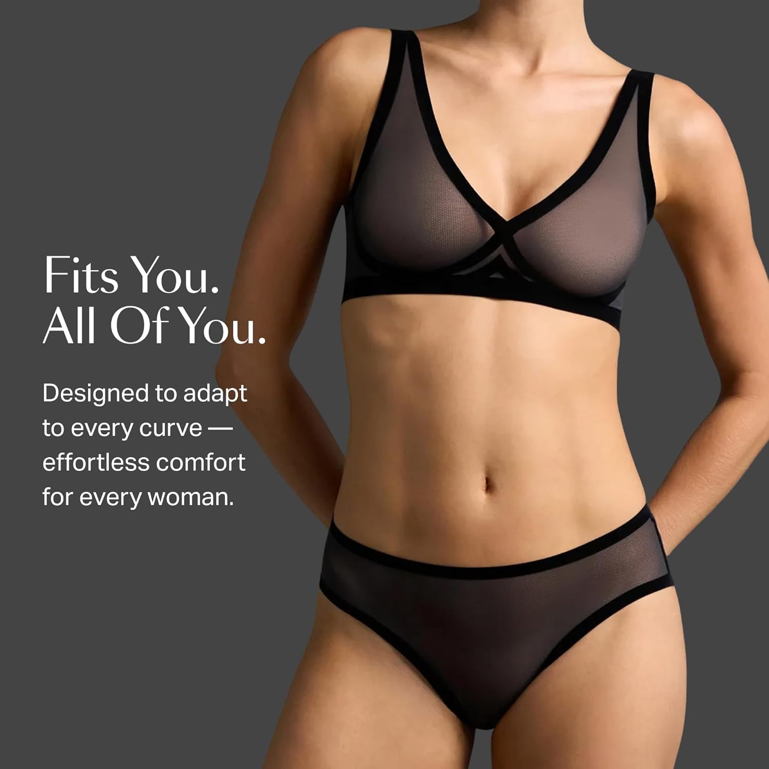 image:imageEBY Womens No Show Underwear Seamless Sheer Underwear BriefBlack