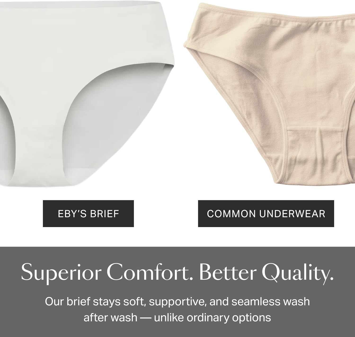 image:imageEBY Womens Seamless Underwear Brief No Show Underwear for Women Seamless Panty for Women No Show PantiesPearl