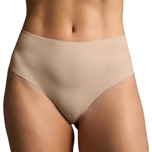 image:imageEBY Seamless High Waisted Thong  Womens Underwear  Seamless Panty for Women Comfortable No Show Underwear Medium Nude