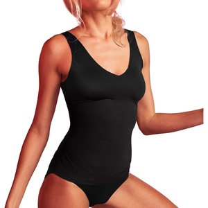 image:imageEBY Seamless Womens Tank Camisole Shapewear Tank Tops for Women Lightweight Compression amp Breathable UndershirtBlack