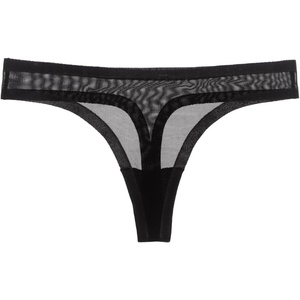 image:imageEBY Seamless Mesh Thong  Womens Underwear  Seamless Panty for Women Comfortable No Show Underwear Medium Black